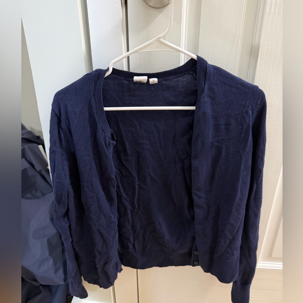 Gap Navy Blue Cardigan Sweater